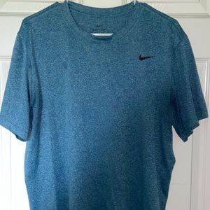 Blue Nike Dri-fit shirt
